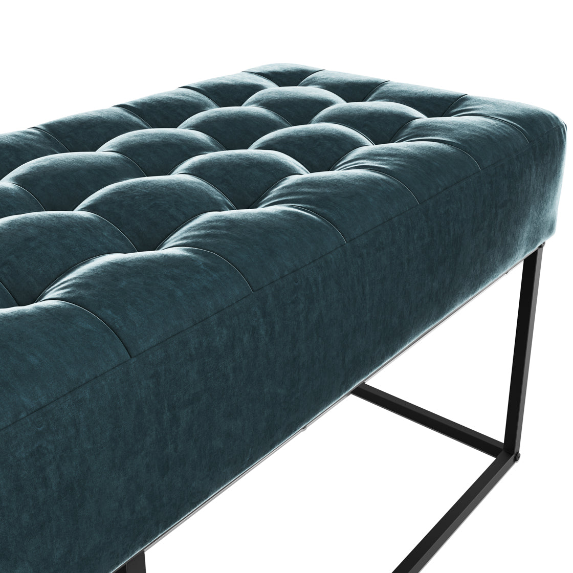 Boden Yale Blue Chenille Bench